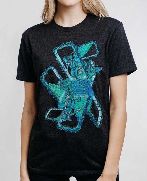 Portals - Multicolor on Womens Unisex T Shirt